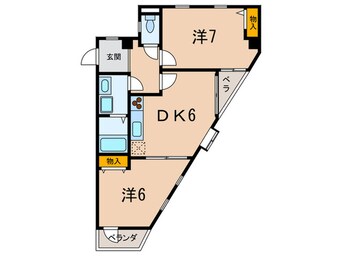 間取図 シャトル・Ｋ