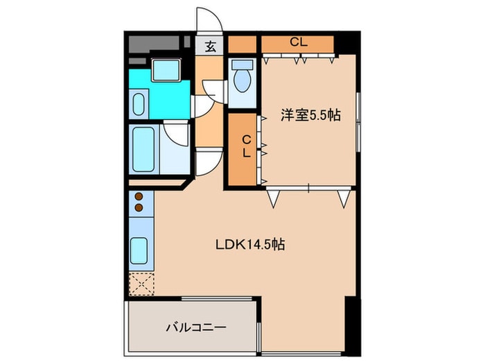 間取り図 Ｋ－ＣＲＡＦＴ　ＵＭＥＤＡ108