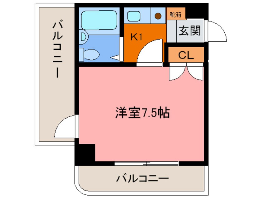 間取図 メゾン岸本