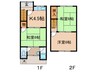 北川様貸家 3Kの間取り