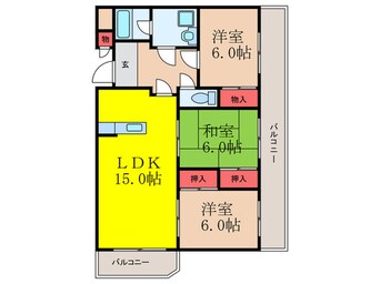 間取図 グランドール山口