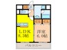 ザ・ロイヤル 1LDKの間取り