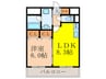 ザ・ロイヤル 1LDKの間取り