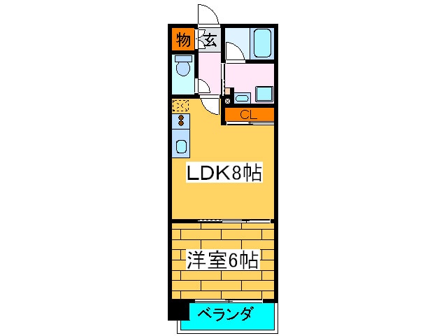 間取り図 コンソラ－レ瓦屋町