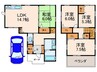 宮田町2丁目戸建 4LDKの間取り