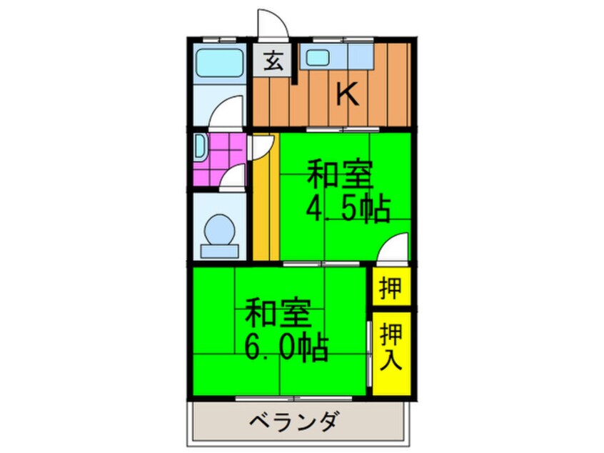 間取図 応司ハイツ