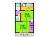 応司ハイツ 2Kの間取り