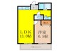 JMRレジデンス新大阪 1LDKの間取り
