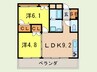 KDXレジデンス甲南山手 2LDKの間取り