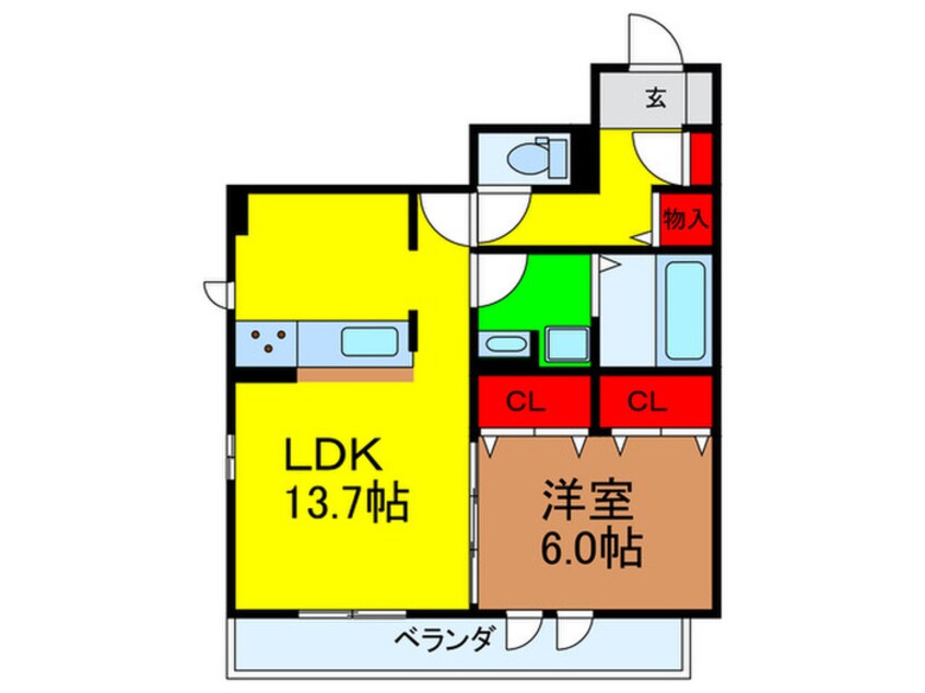 間取図 ＣＡＳＡ　ＯＲＩＥＮＴＥ