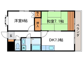 間取図 Ｇｒｅｃｅｆｕｌ　Ｋ