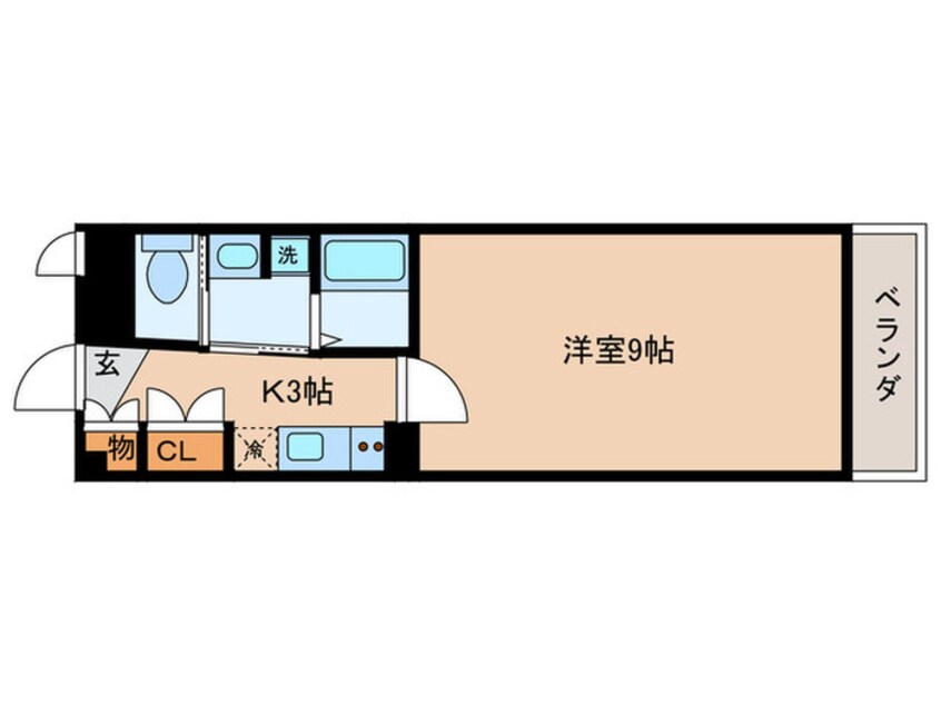 間取図 K FLAT