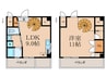 K FLAT 1LDKの間取り