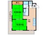 アバンティ青山 2DKの間取り