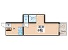 明星館 1Kの間取り