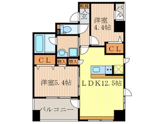 間取図 グラシア清水五条