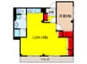 メゾンドブリッジ 1LDKの間取り