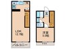 マナ－ハウス 1LDKの間取り