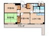 ヴェルドミ－ルＩ 3LDKの間取り