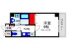 ロイヤルクイ－ンズパ－ク蛍池 1Kの間取り