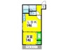 ソレイユ聖天下Ｂ 1LDKの間取り