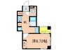 CITY SPIRE神戸元町Ⅱ 1Kの間取り