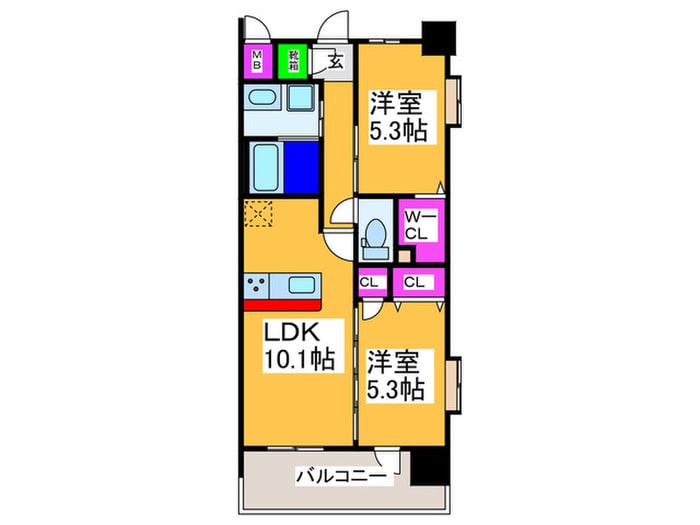 間取り図 スプランディッド中百舌鳥