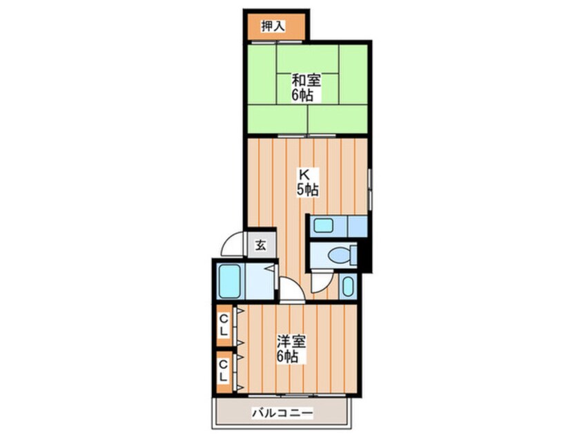 間取図 長井マンション