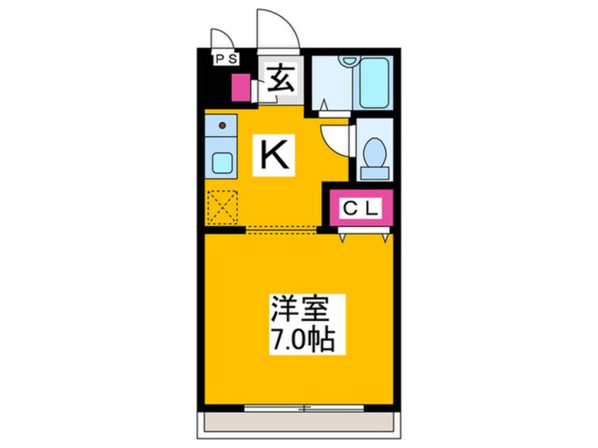 間取図 ハイツ河田２