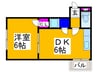 夕張マンションⅠ 1DKの間取り