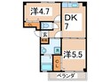 カトルセゾンの間取図