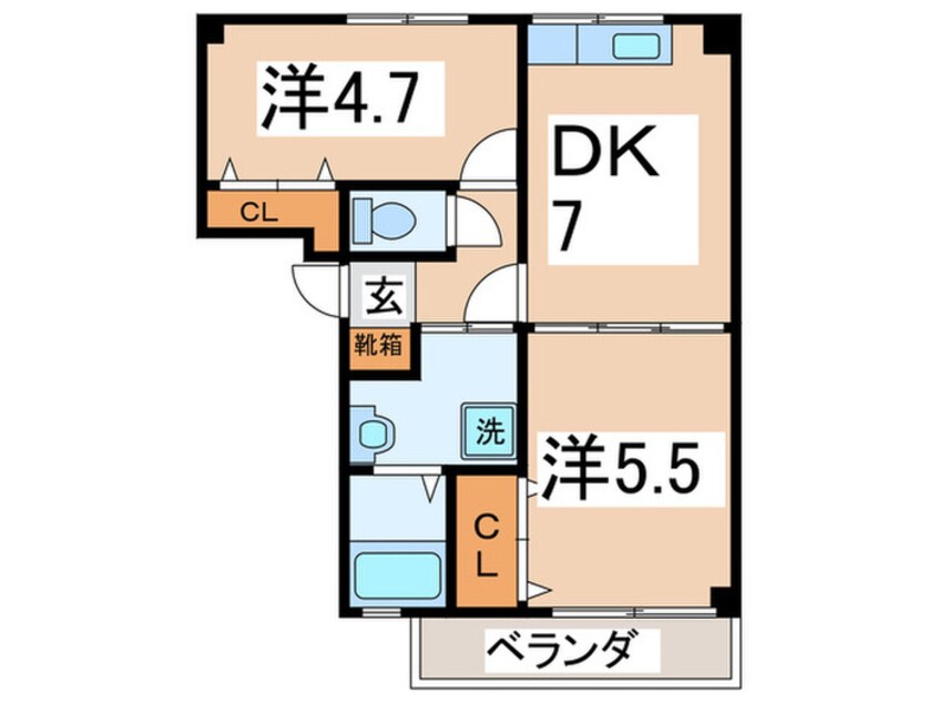間取図 カトルセゾン