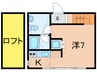 REGULUS　KONAN　YAMATE 1Rの間取り