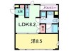 REGULUS　KONAN　YAMATE 1LDKの間取り