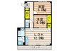 伸晃マンション 2LDKの間取り