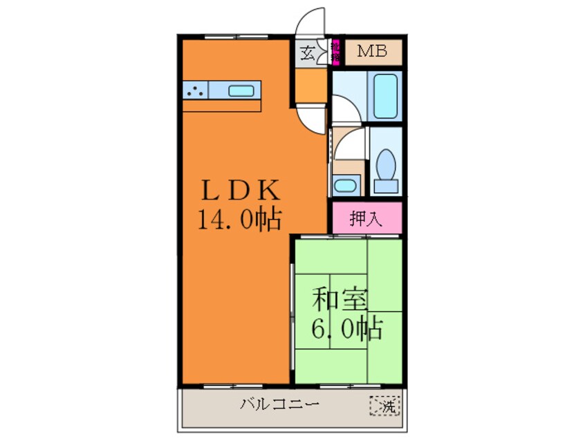 間取図 摂津マンション