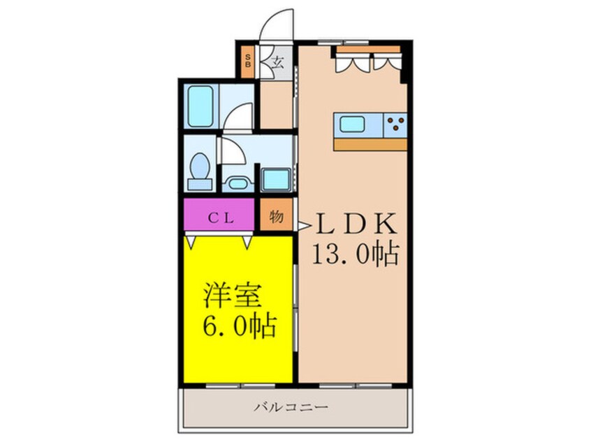 間取図 摂津マンション