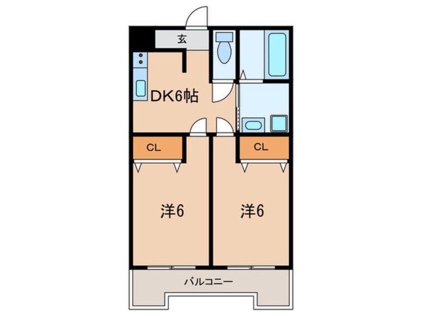 間取図 Ks Court 夙川