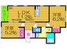 バンブ－Ⅱ 2LDKの間取り