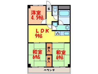 間取図 吉田第２大発マンション