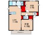 メゾン　プルミエール 2LDKの間取り