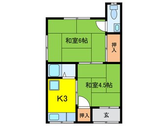 間取図 西川コ－ポ