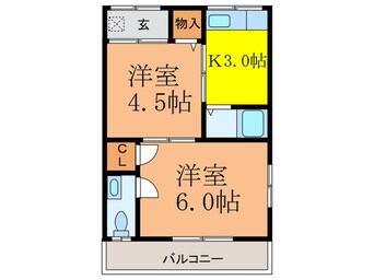 間取図 西川コ－ポ