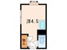 六甲アイビイハウス 1Rの間取り