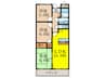 サンリッツ東千里 3LDKの間取り