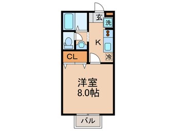 間取図 セジュ－ル雅Ⅱ