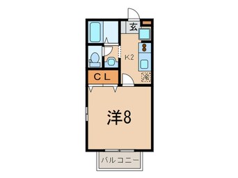 間取図 セジュ－ル雅Ⅱ