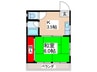 喜多マンション 1Kの間取り