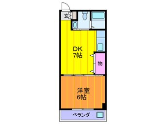 間取図 OKハイツ8号館