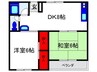 前沢マンション 2DKの間取り